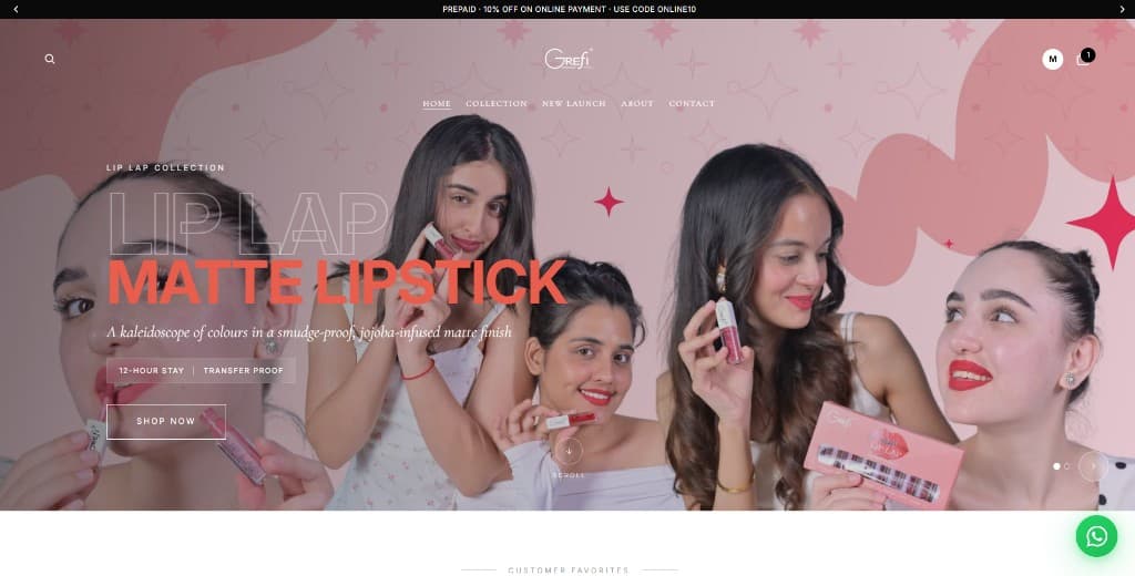 Grefi Studios website preview